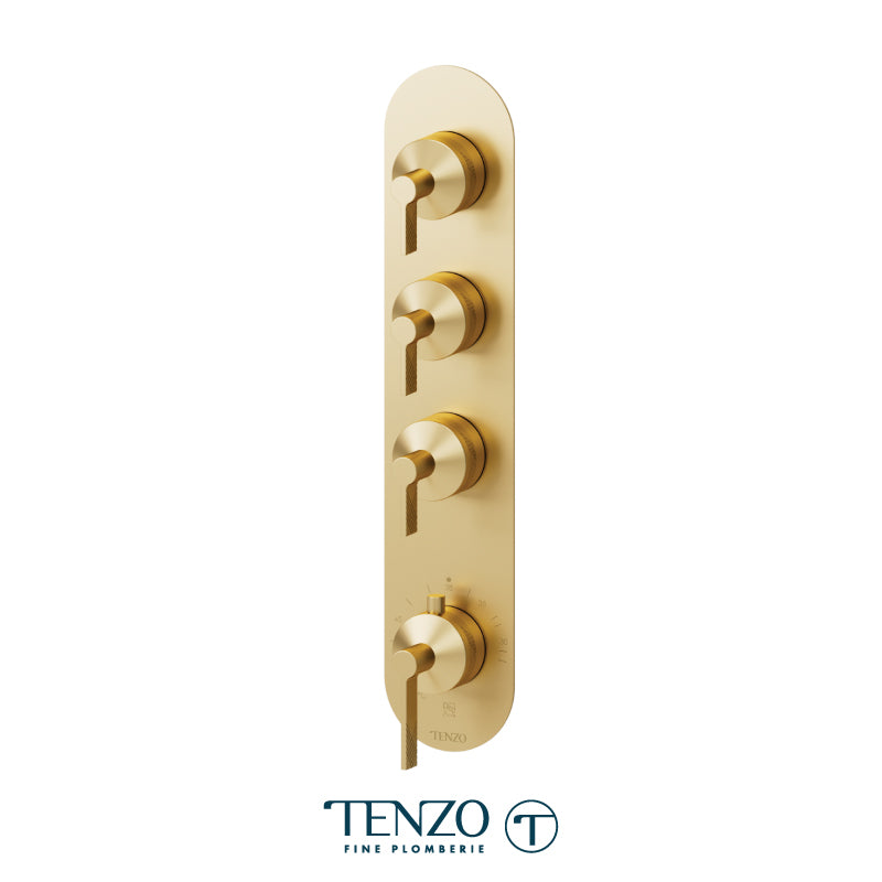 Tenzo Paloma Extenza 3-Function Thermostatic Shower Valve Trim - F-PALT43