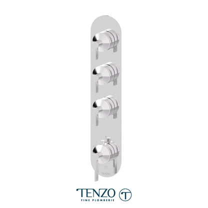 Tenzo Paloma Extenza 3-Function Thermostatic Shower Valve Trim - F-PALT43