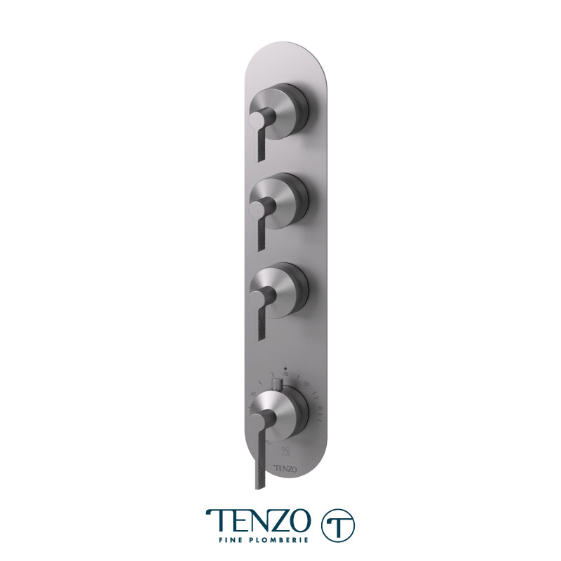 Tenzo Paloma Extenza 3-Function Thermostatic Shower Valve Trim - F-PALT43