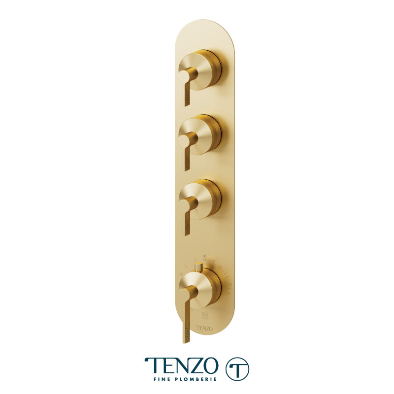 Tenzo Paloma Extenza 4-Function Thermostatic Shower Valve Trim - F-PALT44