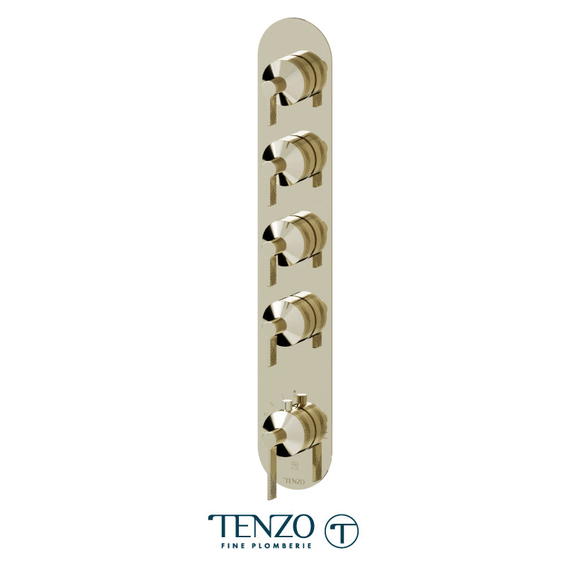 Tenzo Paloma Extenza 4-Function Thermostatic Shower Valve Trim - F-PALT44