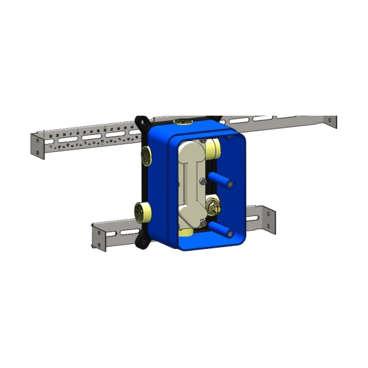 Tenzo R-30 T-Box universal shower rough-in valve with mounting brackets
