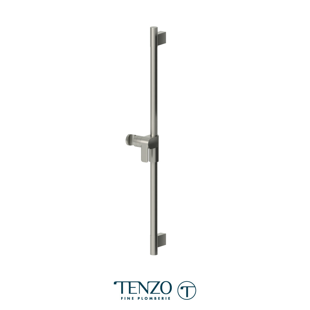 Tenzo Fine Plomberie Round Sliding Bar, Square Brackets - RD-35