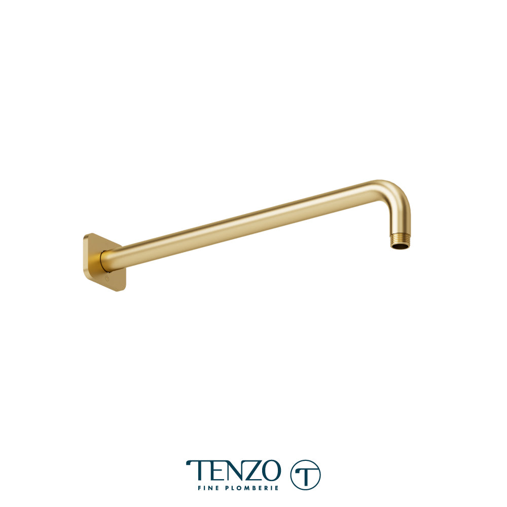 Tenzo Fine Plomberie Square Wall Mount Shower Arm, 40 cm [16"] - SA-608