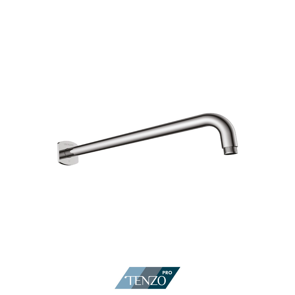 Tenzo Pro Round Flat Wall Mount Shower Arm, 40 cm [16"] - SA-610