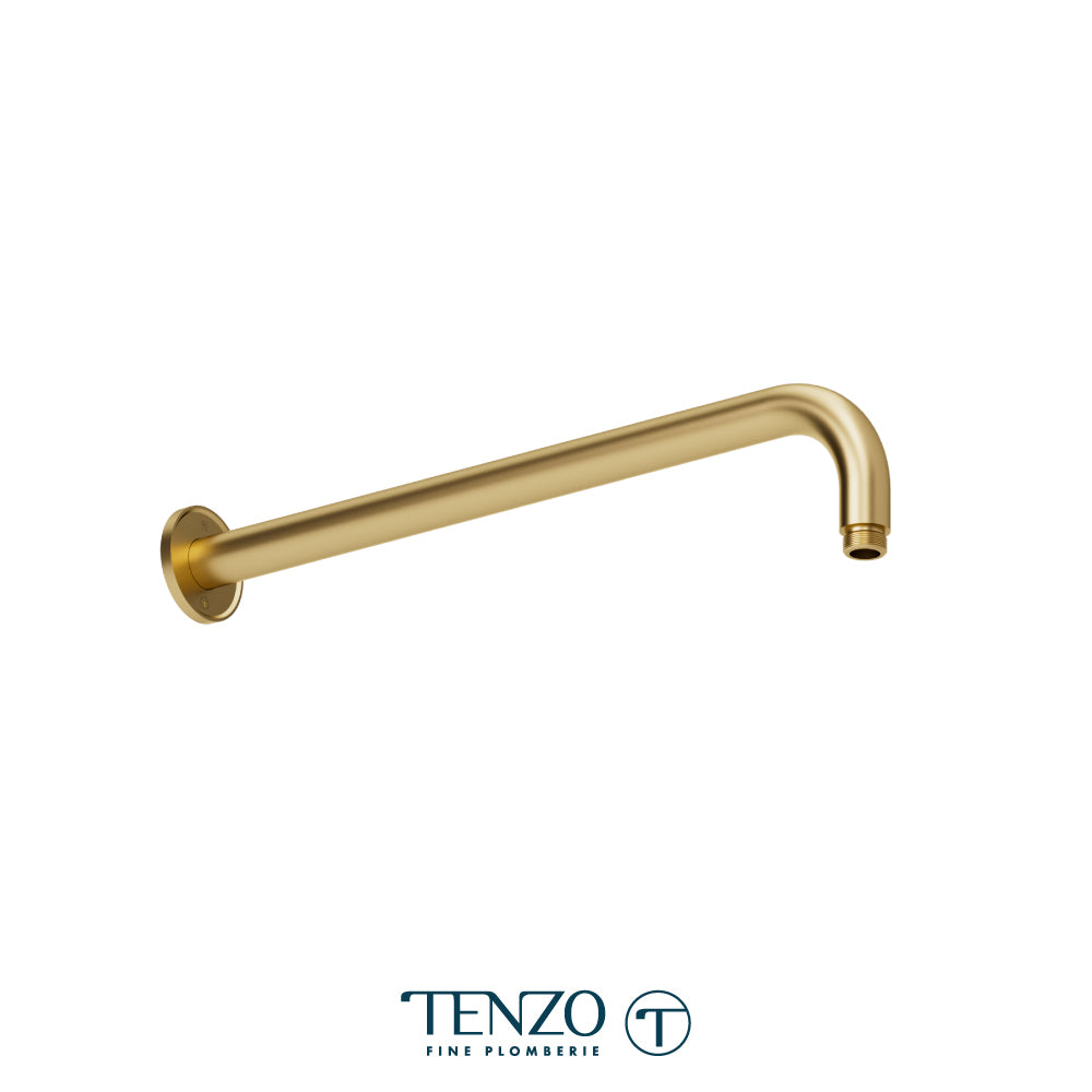 Tenzo Fine Plomberie Round Flat Wall Mount Shower Arm, 40 cm [16"] - SA-613