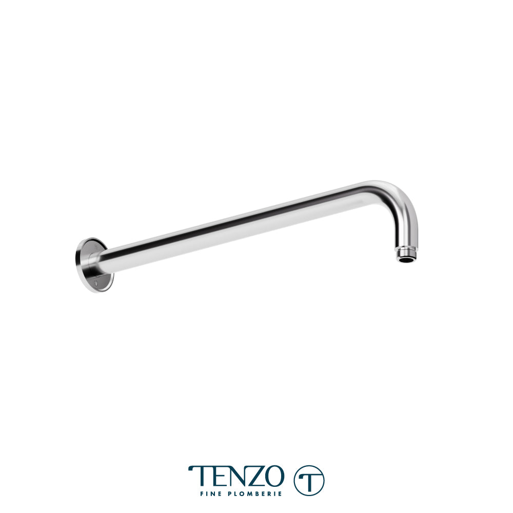 Tenzo Fine Plomberie Round Flat Wall Mount Shower Arm, 40 cm [16"] - SA-613