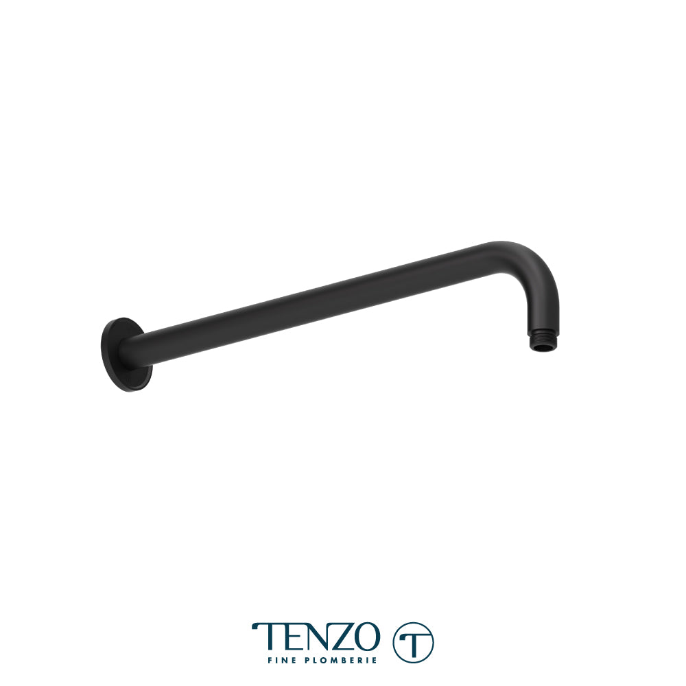 Tenzo Fine Plomberie Round Flat Wall Mount Shower Arm, 40 cm [16"] - SA-613