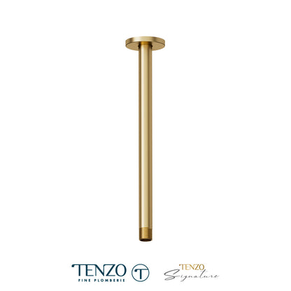 Tenzo Signature Round Ceiling Shower Arm, 30.5 cm [12"] - SA-709-12