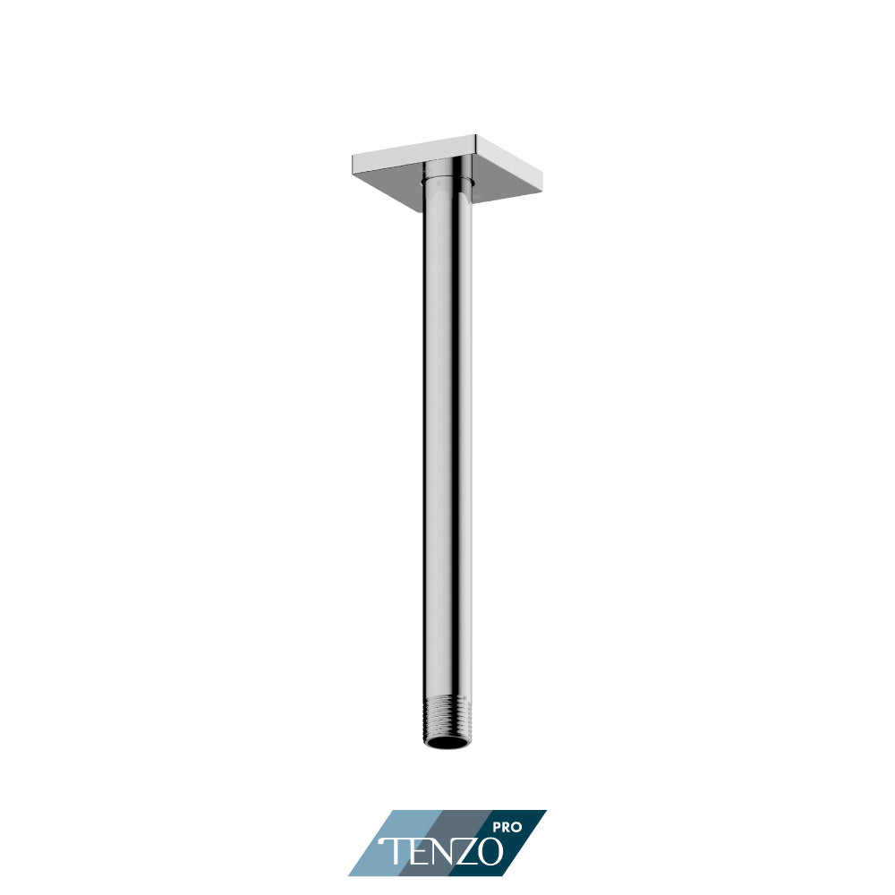 Tenzo Pro Square Ceiling Shower Arm, 30.5 cm [12"] - SA-711-12