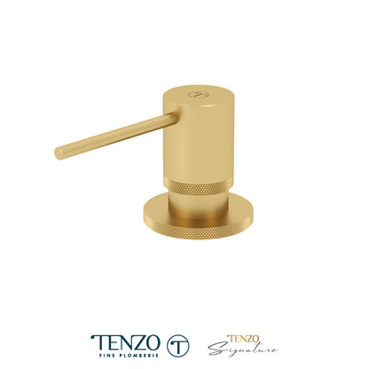 Tenzo Bellacio Deck Mount Soap Dispenser, Fine Knurl - SD-BE-01-F