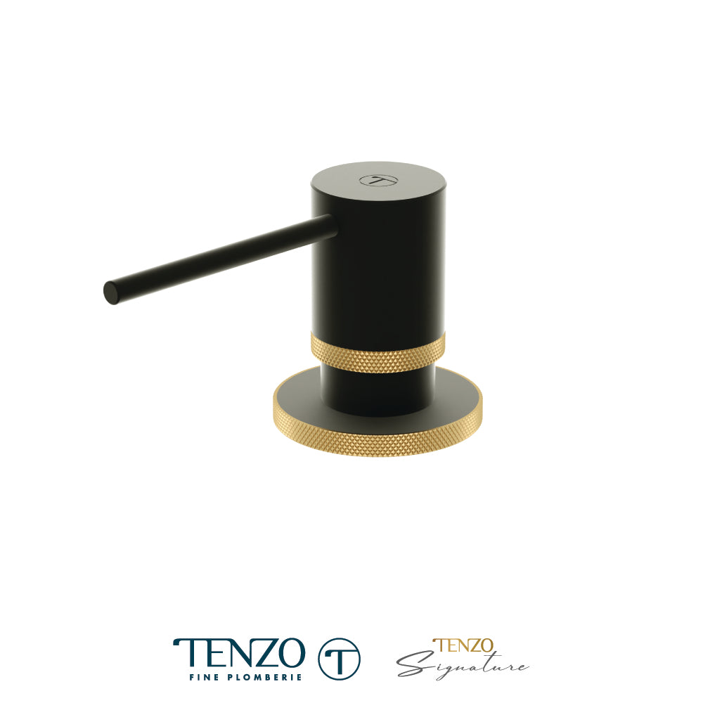 Tenzo Bellacio Deck Mount Soap Dispenser, Fine Knurl - SD-BE-01-F