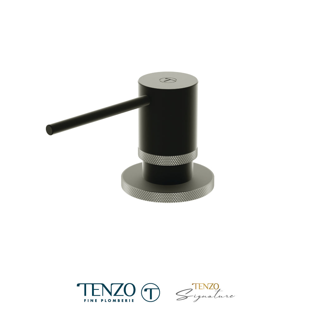Tenzo Bellacio Deck Mount Soap Dispenser, Fine Knurl - SD-BE-01-F