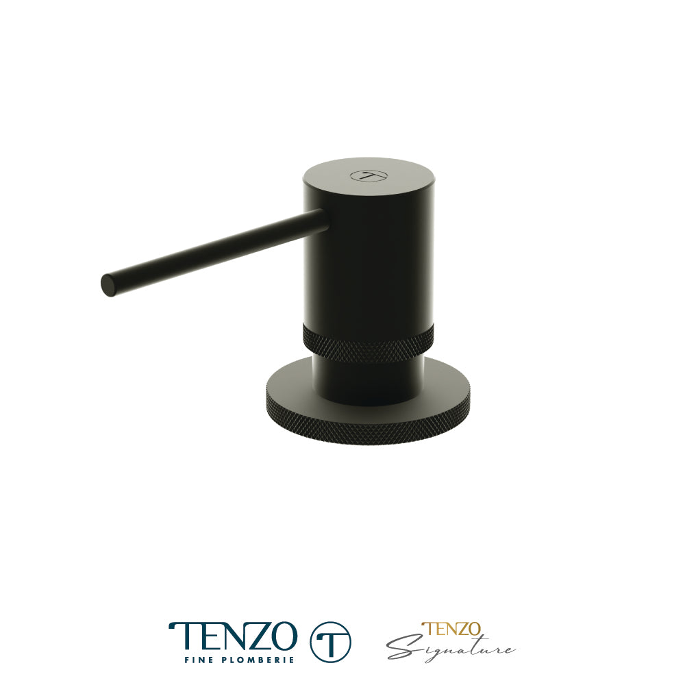 Tenzo Bellacio Deck Mount Soap Dispenser, Fine Knurl - SD-BE-01-F