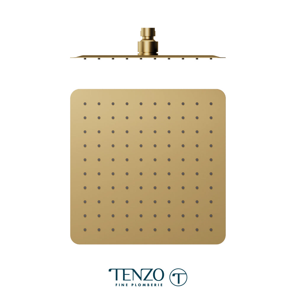 Tenzo AirBoost Square Rain Shower Head, 25 x 25 cm Stainless Steel - SSTS-10-Q