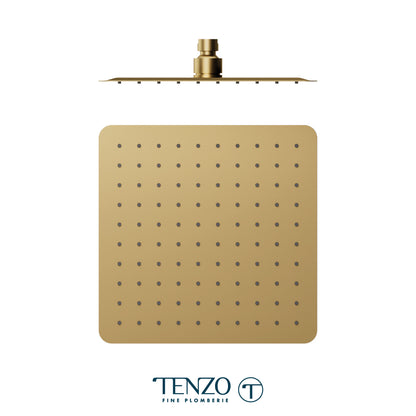 Tenzo AirBoost Square Rain Shower Head, 25 x 25 cm Stainless Steel - SSTS-10-Q