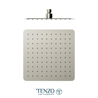 Tenzo AirBoost Square Rain Shower Head, 25 x 25 cm Stainless Steel - SSTS-10-Q