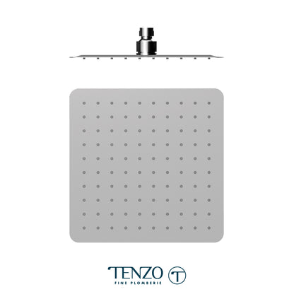 Tenzo AirBoost Square Rain Shower Head, 25 x 25 cm Stainless Steel - SSTS-10-Q