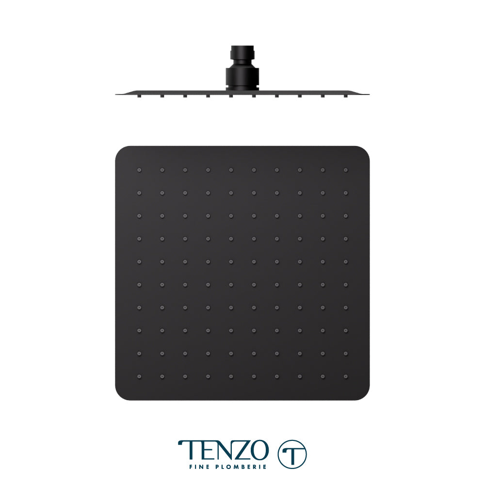 Tenzo AirBoost Square Rain Shower Head, 25 x 25 cm Stainless Steel - SSTS-10-Q