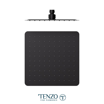 Tenzo AirBoost Square Rain Shower Head, 25 x 25 cm Stainless Steel - SSTS-10-Q