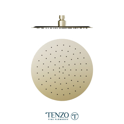 Tenzo AirBoost Round Rain Shower Head, 25 cm Stainless Steel - SSTS-10-R