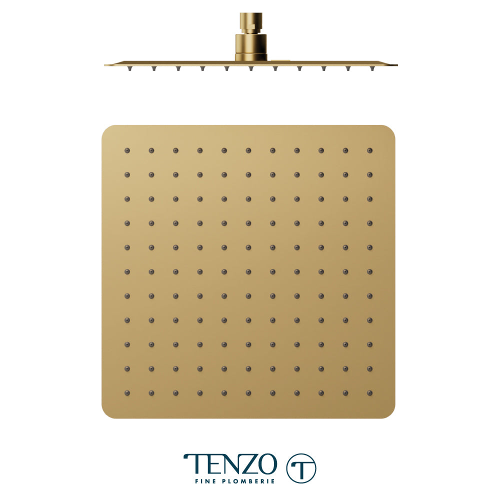 Tenzo AirBoost Square Rain Shower Head, 30 x 30 cm Stainless Steel - SSTS-12-Q