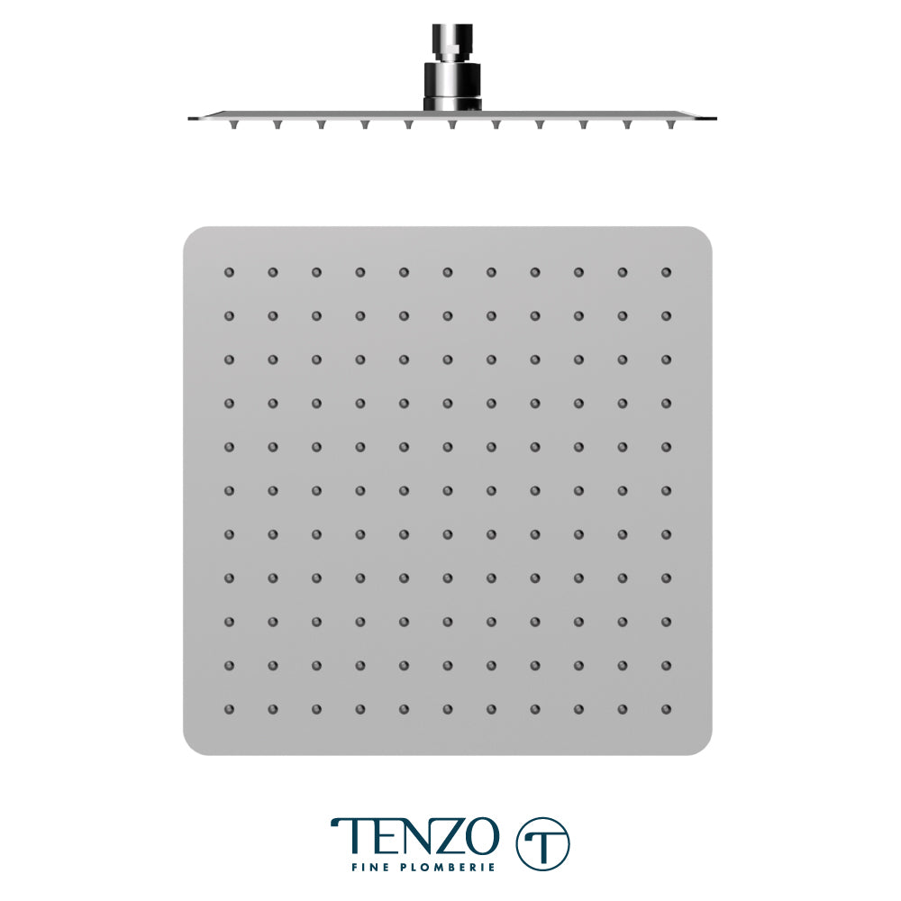 Tenzo AirBoost Square Rain Shower Head, 30 x 30 cm Stainless Steel - SSTS-12-Q