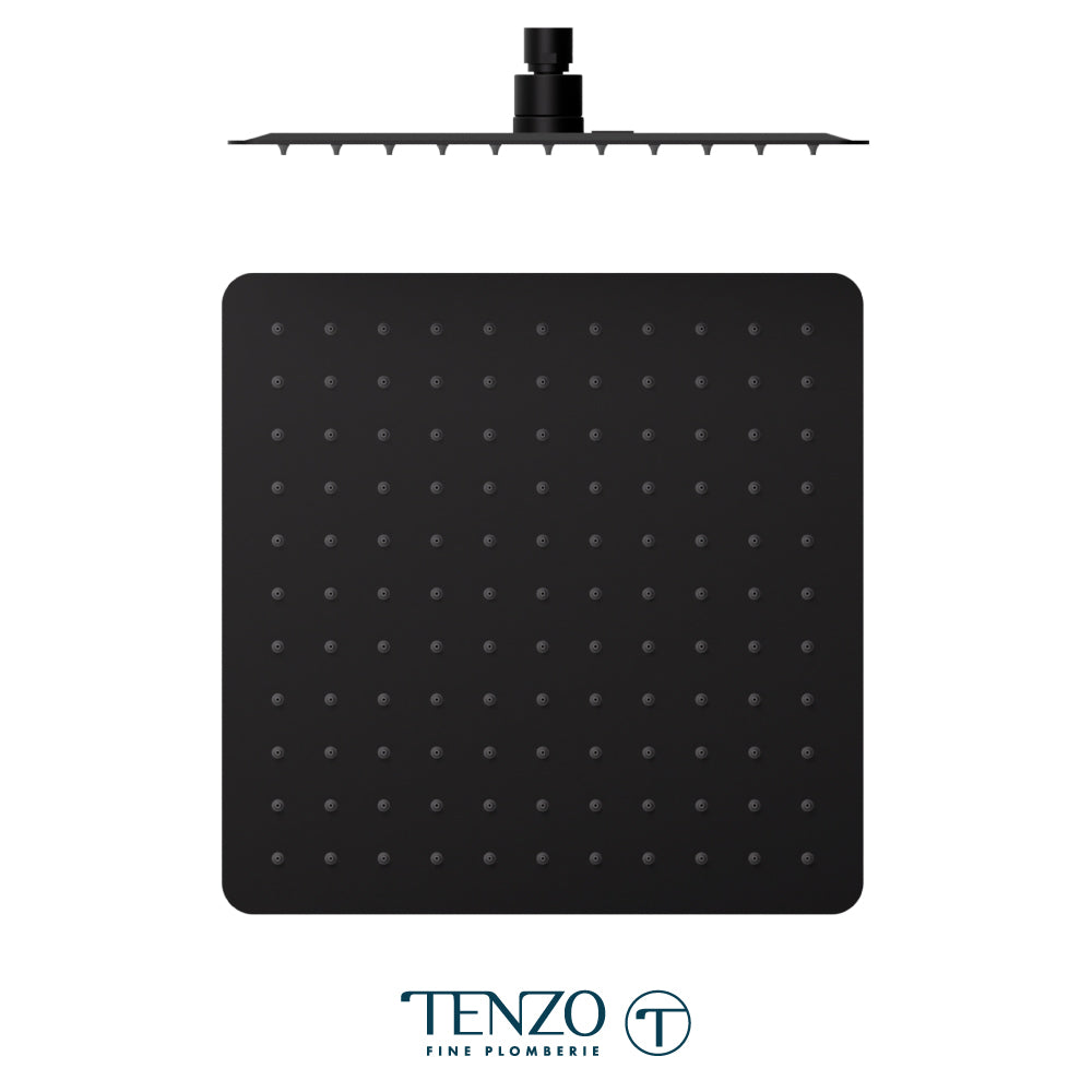Tenzo AirBoost Square Rain Shower Head, 30 x 30 cm Stainless Steel - SSTS-12-Q