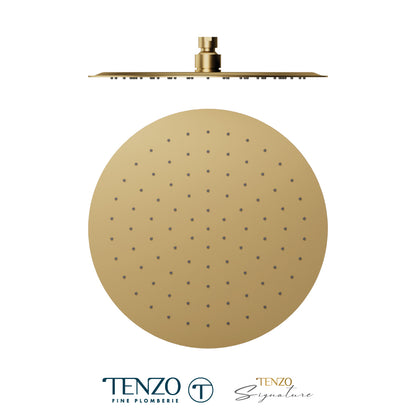 Tenzo AirBoost Round Rain Shower Head, 30 cm Stainless Steel - SSTS-12-R