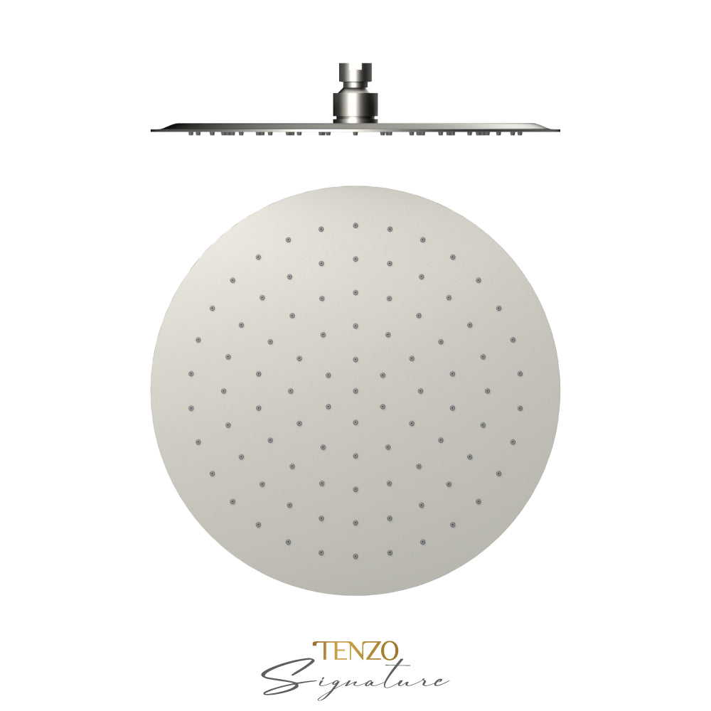 Tenzo AirBoost Round Rain Shower Head, 30 cm Stainless Steel - SSTS-12-R