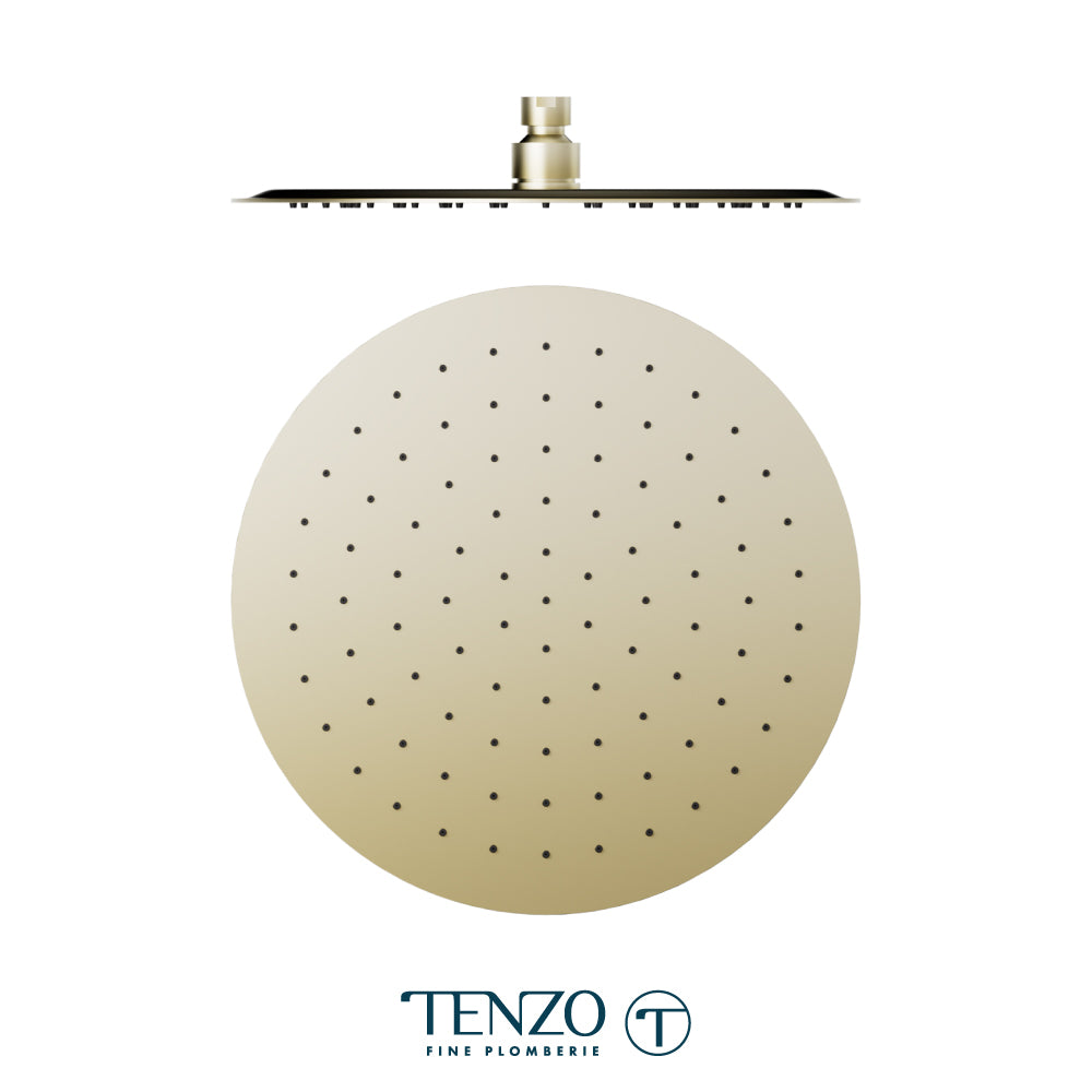 Tenzo AirBoost Round Rain Shower Head, 30 cm Stainless Steel - SSTS-12-R