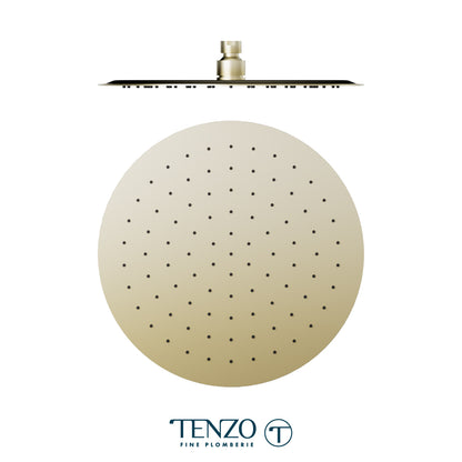 Tenzo AirBoost Round Rain Shower Head, 30 cm Stainless Steel - SSTS-12-R