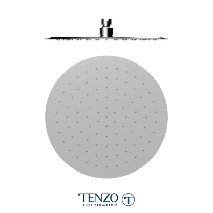 Tenzo AirBoost Round Rain Shower Head, 30 cm Stainless Steel - SSTS-12-R