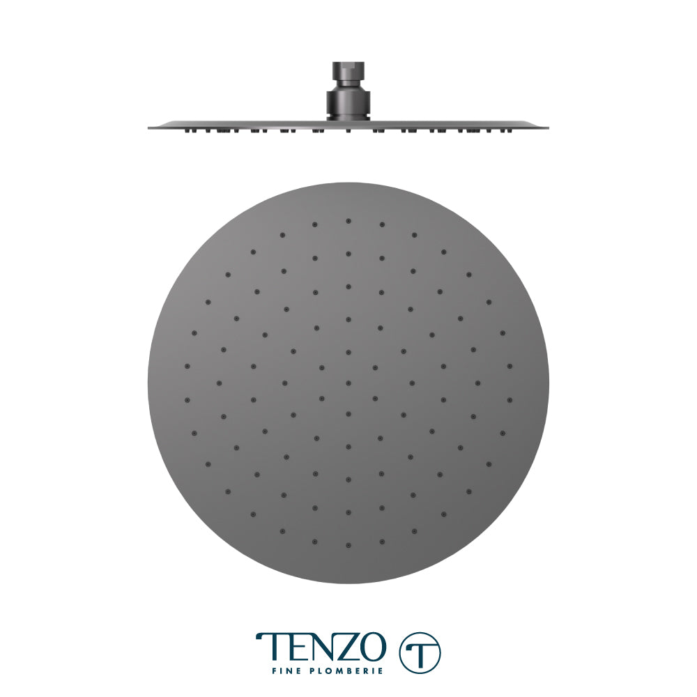 Tenzo AirBoost Round Rain Shower Head, 30 cm Stainless Steel - SSTS-12-R