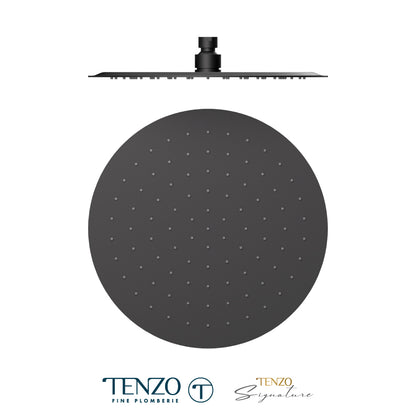 Tenzo AirBoost Round Rain Shower Head, 30 cm Stainless Steel - SSTS-12-R