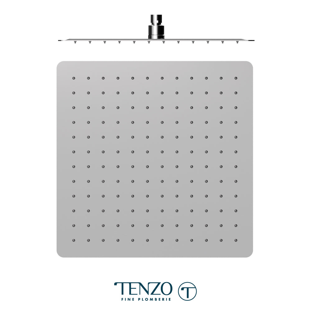 Tenzo AirBoost Square Rain Shower Head, 40 x 40 cm Stainless Steel - SSTS-16-Q