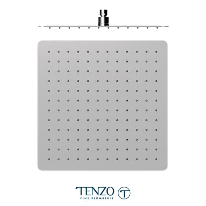 Tenzo AirBoost Square Rain Shower Head, 40 x 40 cm Stainless Steel - SSTS-16-Q