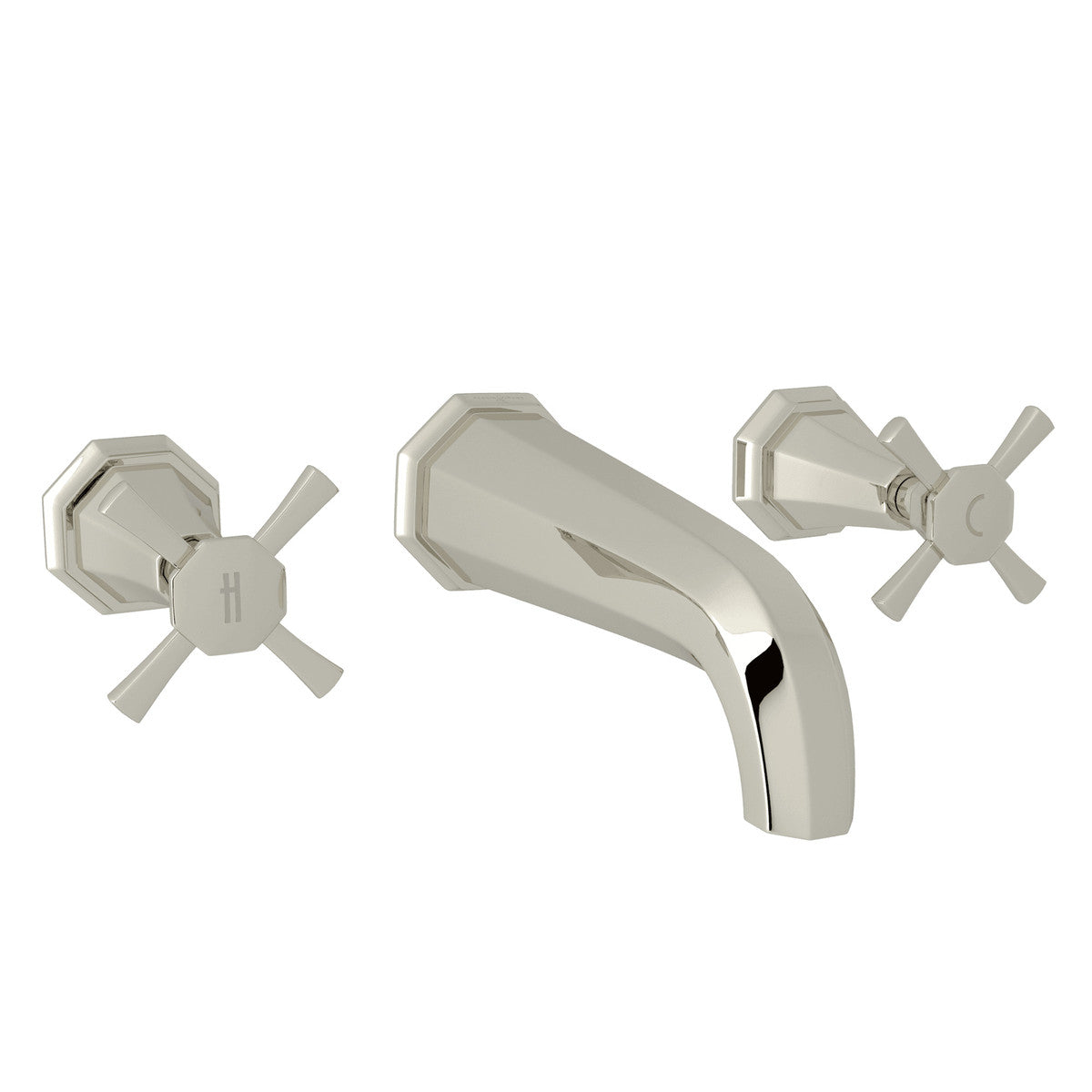 Deco™ Wall Mount Lavatory Faucet Trim Polished Nickel - Eunoia Home