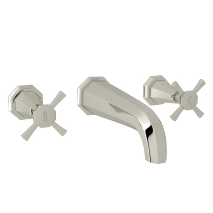 Deco™ Wall Mount Lavatory Faucet Trim Polished Nickel - Eunoia Home