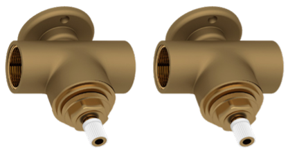PERRIN & ROWE PAIR 3/4” VALVES ROUGHS FOR WALL MOUNT LEVER SET Eunoia Home