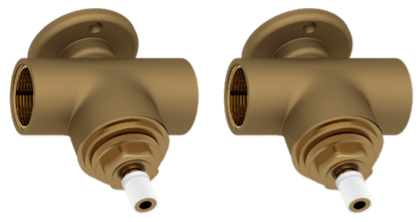 3/4" Valve Roughs For Wall Mount Cross Handle Set Eunoia Home