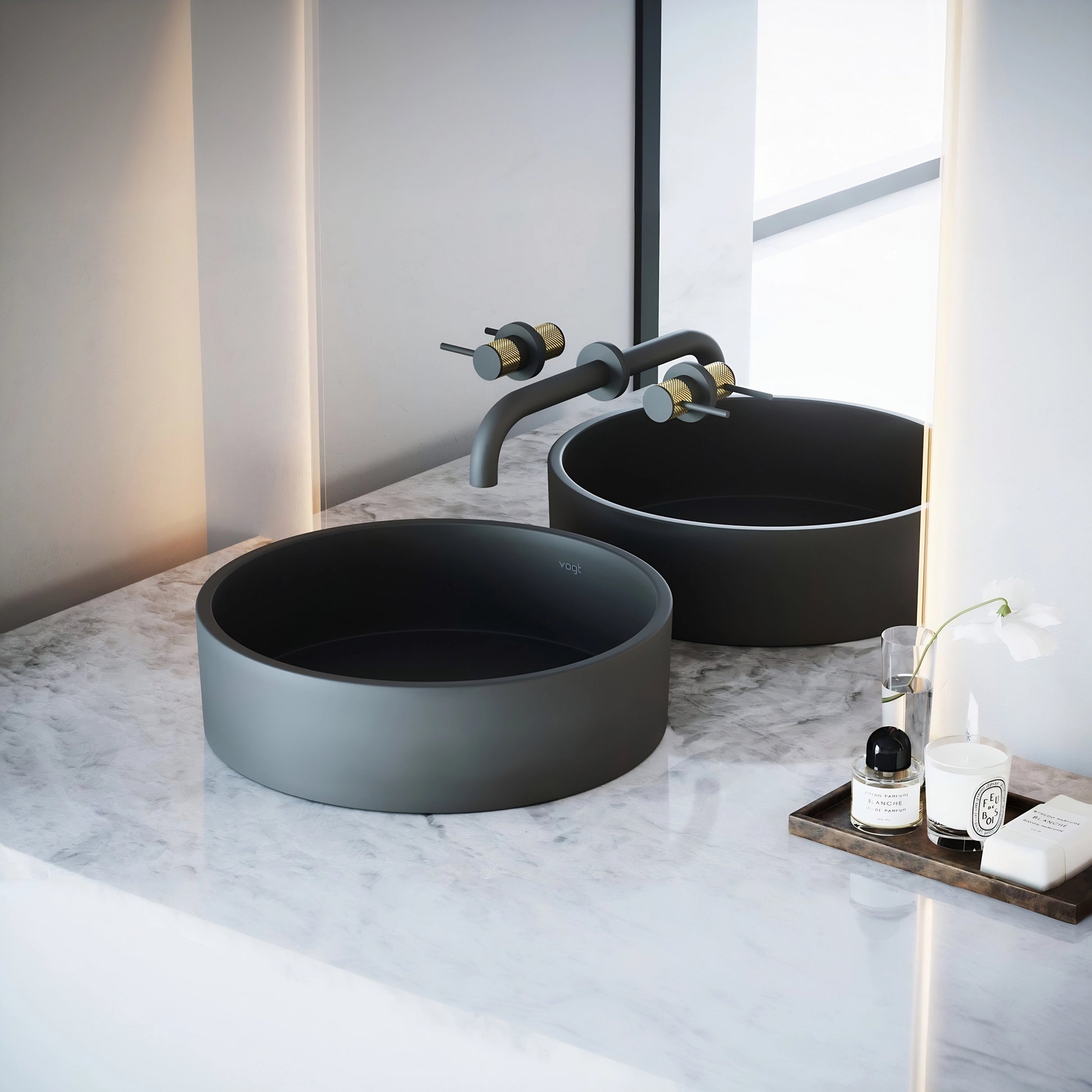 Vogt Drava Wall Mount Lavatory Faucet