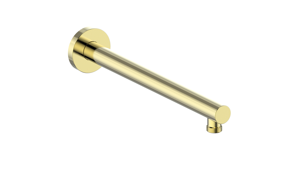 Vogt 16 inch Round Wall-Mount Shower Arm WA.02.16 in Brushed Gold
