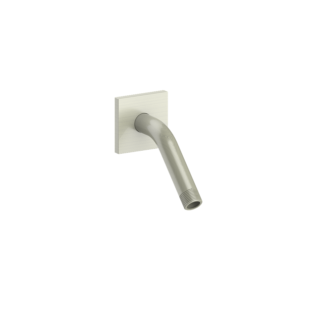 Vogt 6 inch Wall-Mount Shower Arm with Square Flange WA.41.07 in Brushed Nickel