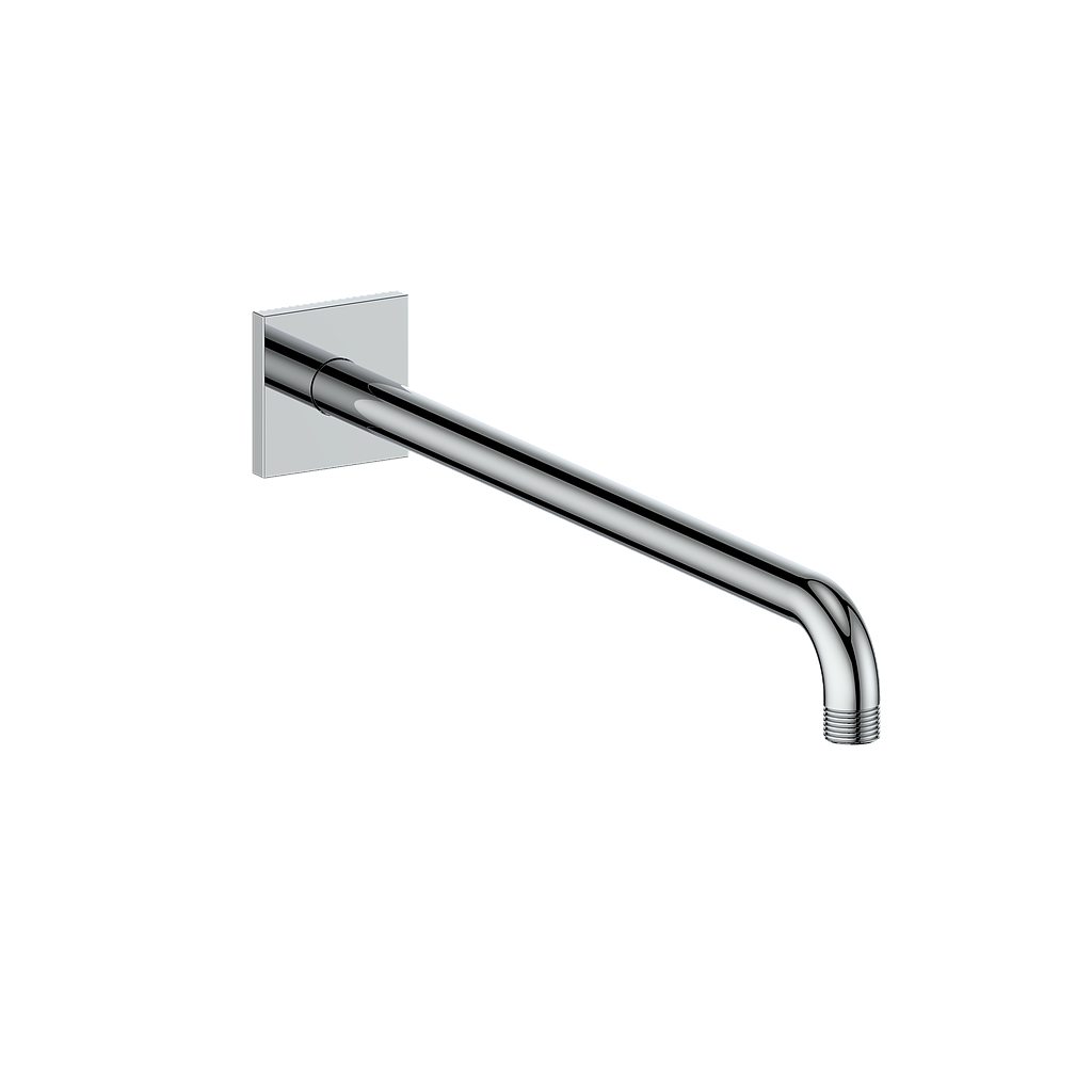 Vogt 16 inch Wall-Mount Shower Arm with Square Flange WA.41.16 in Polished Chrome