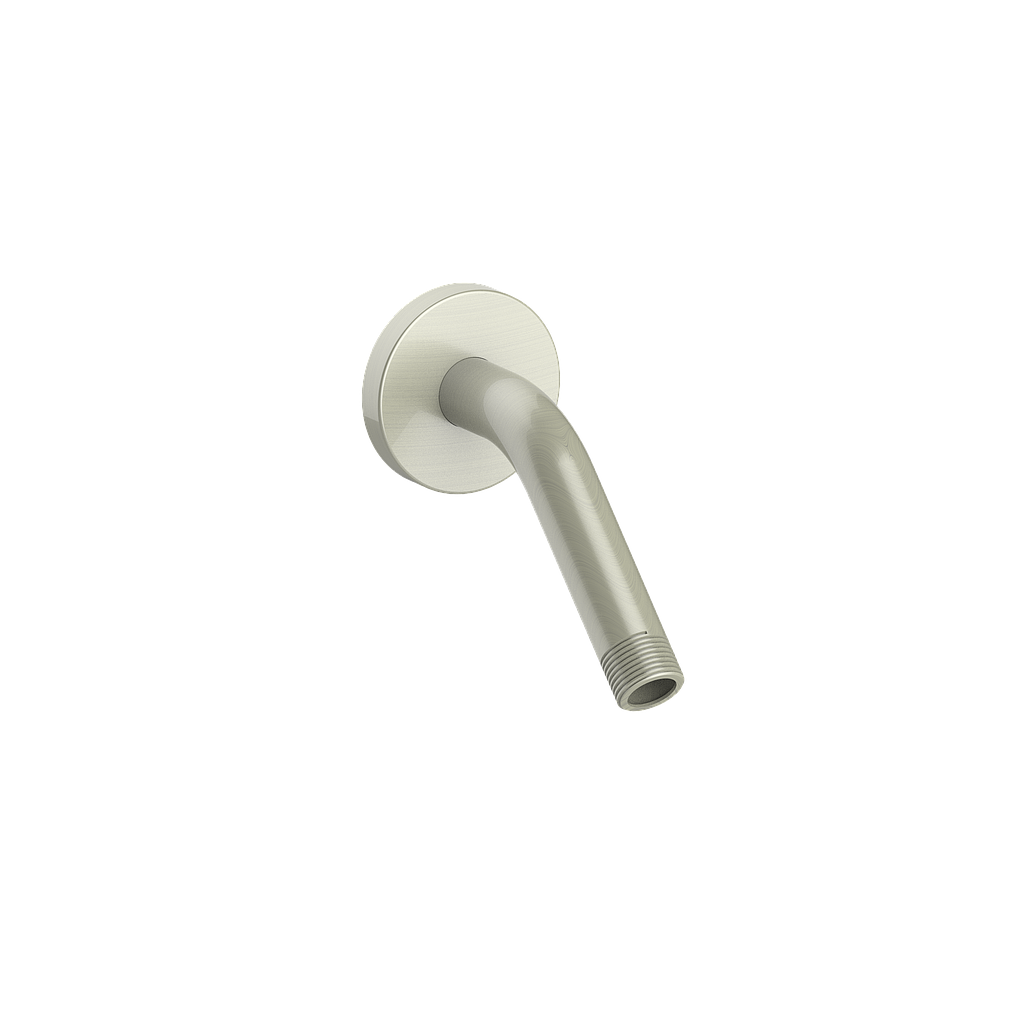 Vogt 6 inch Wall-Mount Shower Arm with Round Flange WA.42.07 in Brushed Nickel