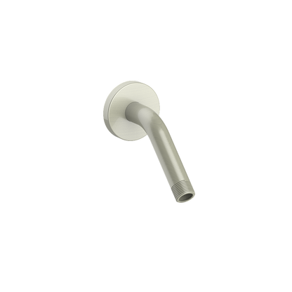 Vogt 6 inch Wall-Mount Shower Arm with Round Flange WA.42.07 in Brushed Nickel