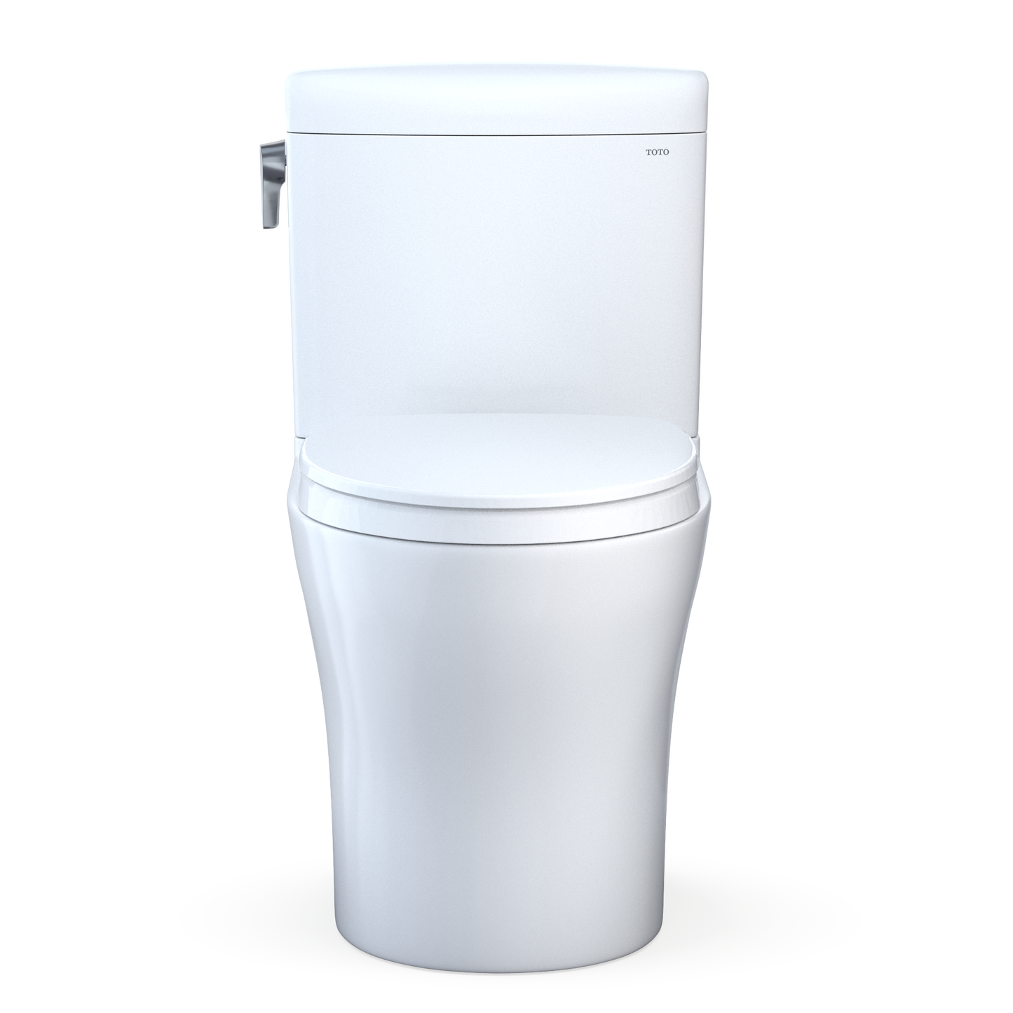 TOTO Aquia IV Cube Two-Piece Toilet 1.28/0.9 GPF Elongated - Universal Height - Washlet+ Connection