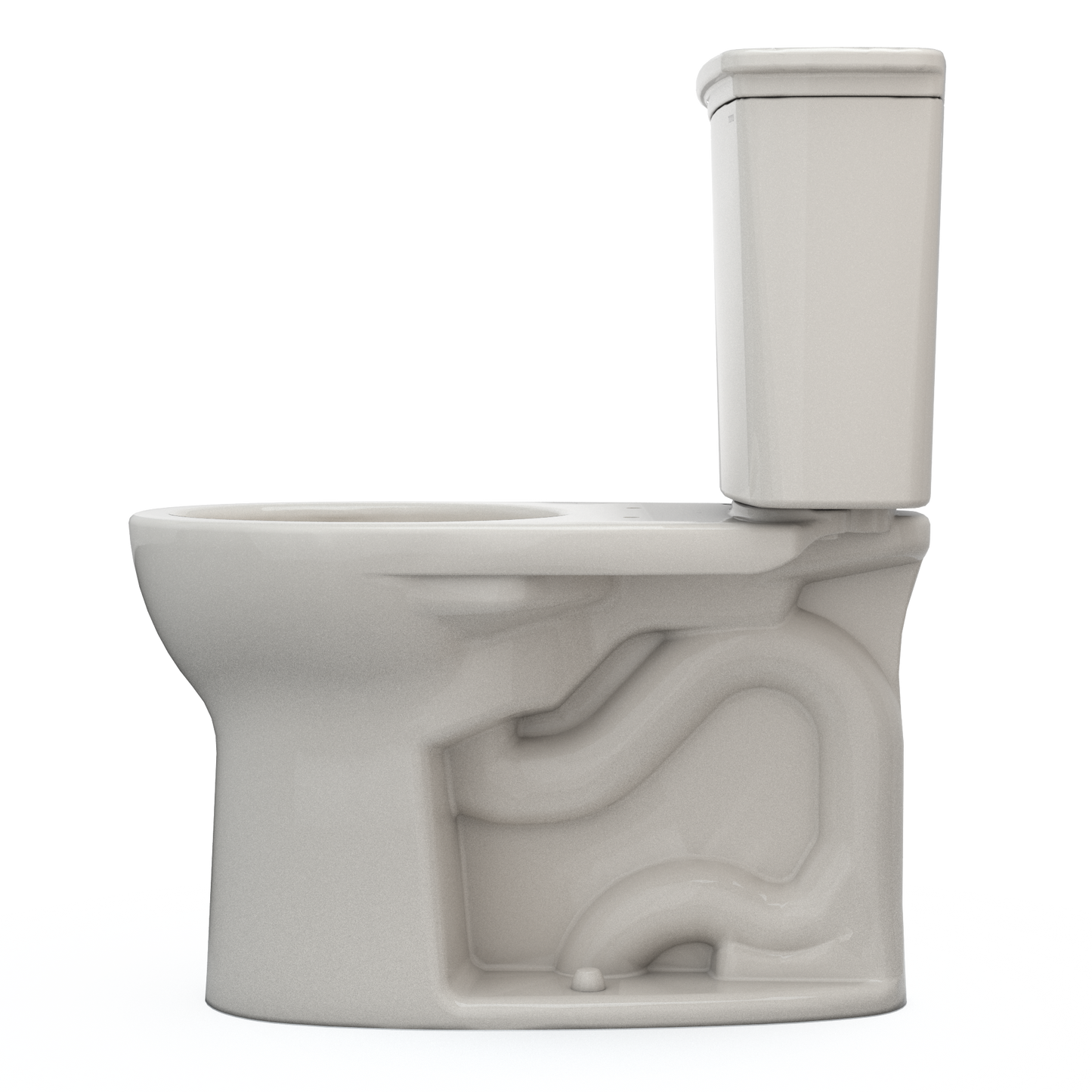 TOTO Drake Transitional Two-Piece Round Toilet 1.28 GPF Universal Height