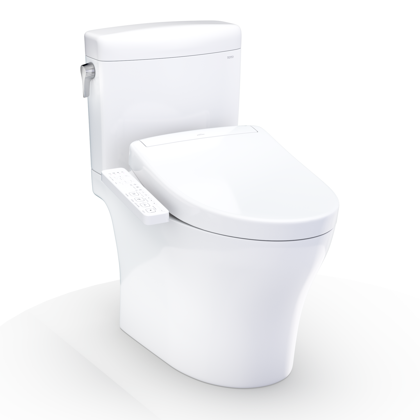 TOTO Aquia IV Cube Washlet+ S2 Two-Piece Toilet - 1.28 GPF - Universal Height